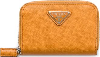 Prada Portafoglio con zip - Arancione