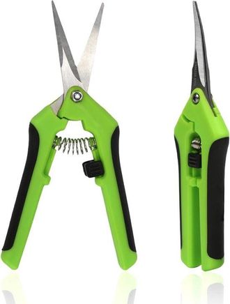 OEM 2 Tijeras De Podar Peque&ntilde;as, Tijeras De Ojo Para Cosechar Frutas Y Verduras, Tijeras Para Bons&aacute;is, Tijeras Para Arreglos Florales, 17 &times; 4,5 Cm