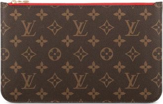 Louis Vuitton Pouch con zip e monogramma - Marrone