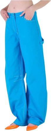 Silvian Heach Wijde broek - Dames - Wijde Broeken - Blauw - S - Broeken