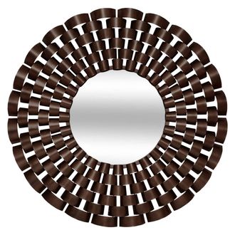 Atmosphera Espejo Redondo Youri, 90 Cm De Di&aacute;metro, Marr&oacute;n - Atmosphera Cr&eacute;ateur DInt&eacute;rieur