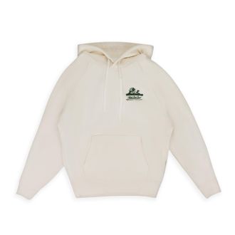 Aim&eacute; Leon Dore White Unisphere Hoodie