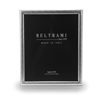 BELTRAMI Portafoto texture foto 20x25 cm Beltrami con argento Miro Silver
