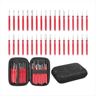 OEM Adecuado Para Kit De Herramientas De Extracci&oacute;n De Terminales De 36 Piezas, Extractor De Pines De Conectores El&eacute;ctricos, Rojo