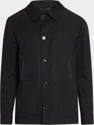 Brioni Men & apos;s Linen and Cotton Desert Jacket