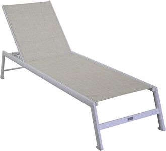 Vacchetti Vacchetti - Tumbona Blanco 195x55 Cm H 31 Cm En Aluminio Mod. Cleveland