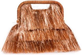 Poolside The Flamands Fringe Clutch in Disco Tinsel at Nordstrom