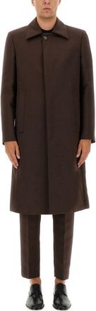Maison Margiela Mid-Thigh Length Wool Blend Coat