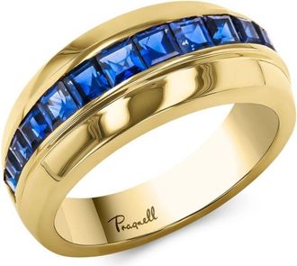 Pragnell 18kt yellow gold Manhattan sapphire ring