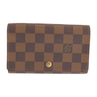 Louis Vuitton Brown Damier Canvas Pvc Middle Wallet (Bi-Fold) (Pre-Owned)