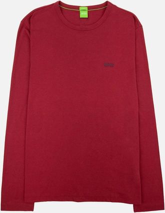 HUGO BOSS Mens Hugo Boss Small Logo Long Sleeve Togn Red - Size: 40