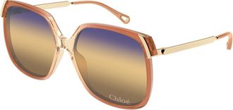 Chloé CH0286S 007 Womens Sunglasses Orange Size 60