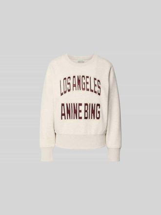Anine Bing Oversized Sweatshirt aus Baumwoll-Mix in Beige, Gr&ouml;&szlig;e XL