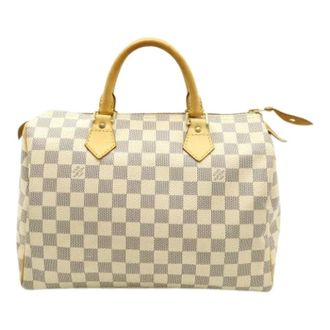 Louis Vuitton Pre-owned Handbags, female, Beige, Size: ONE SIZE Pre-owned Speedy 30 Damier Azur Handbag