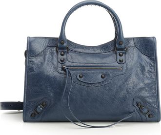 Balenciaga Le City Shoulder Bags Blu-Donna