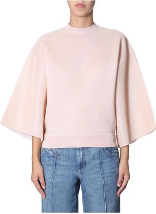 Givenchy Truien & Vesten, Dames, Roze, M, Shirt met Pofmouwen