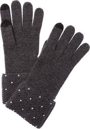 Sofiacashmere Heat Set Cuffs Cashmere Glove