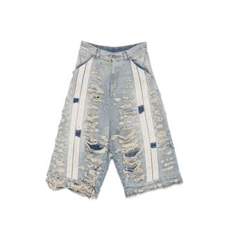 RRR123 Distressed Panelled Jeans