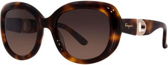 Ferragamo SF727S214 Tortoiseshell Acetate Sunglasses - Brown