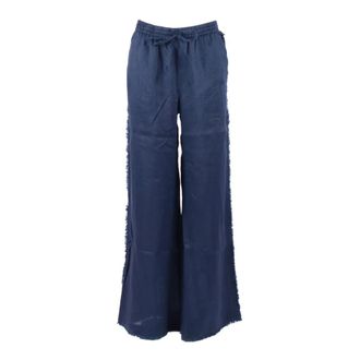 P.A.R.O.S.H. Pantalone - female - P.A.R.O.S.H. - Wide Trousers - Blue - S - Trousers