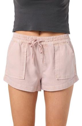 O'Neill Sevie 2 Drawstring Cotton Twill Shorts in Misty Rose at Nordstrom, Size Xx-Large