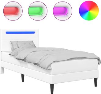 vidaXL Estructura De Cama Blanco 100 X 200 Cm Cuero Sint&eacute;tico Vidaxl