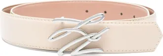 Karl Lagerfeld medium K/Autograph belt - women - Calf Leather - 65 - Neutrals