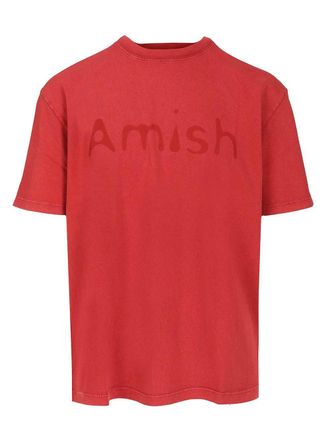 Amish Shadow T-Shirt Rosso-Uomo