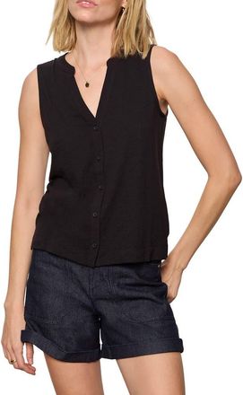 Sanctuary All Set Button Tank in Black at Nordstrom, Size Xx-Large