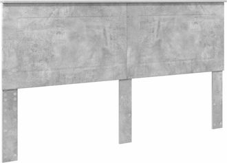 vidaXL Cabecero Gris Concreto 180 Cm Madera Contrachapada Vidaxl