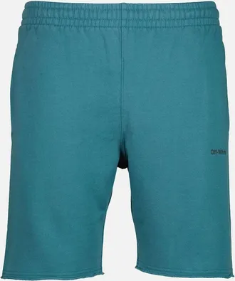 Off-white Mens Diag Helvetica Sweat Bermudas - Grey - Size: 32/30/31