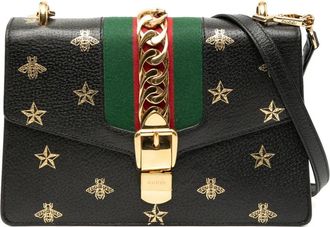 Gucci Borsa a tracolla Sylvie Bee Star Sylvie piccola in pelle 2016-2025 - Nero