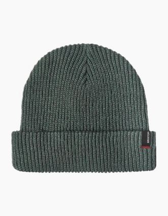Brixton Mens Brixton Heist Dark Forest Beanie Hat - Green - Size: ONE size