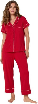 The Cats Pajamas Pima Knit Capri Set in Classic Red at Nordstrom, Size X-Small