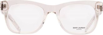 Saint Laurent Demo Rectangular Ladies Eyeglasses SL M159 004 52