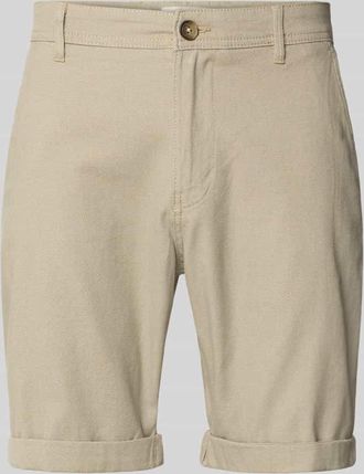 Selected Slim Fit Chinoshorts aus Baumwoll-Mix Modell LUTON in Oliv, Gr&ouml;&szlig;e XXL