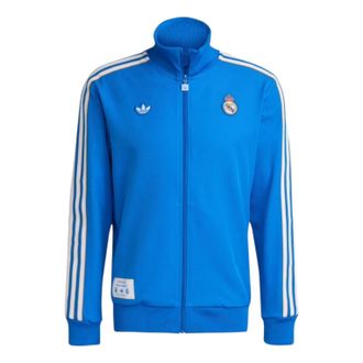 adidas Real Madrid Terrace Icons Track Top Blue Bird White JN3058