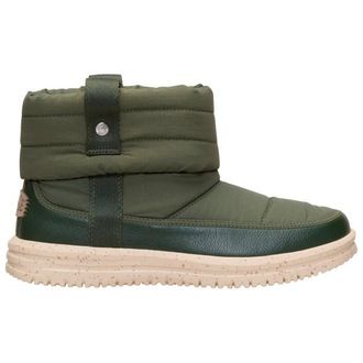 HeyDude Camden Cuff Nylon Quilt Winterschuhe f&uuml;r Damen | oliv