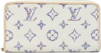 Louis Vuitton Monogram Multicolore White Jacquard Long Wallet (Bi-Fold) (Pre-Owned)