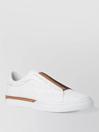 Fendi sneakers elastic band flat sole round toe