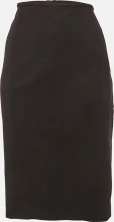 Armani Black Jersey Pencil Skirt