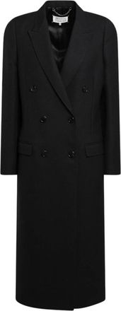 Maison Margiela Double Breasted Coat - female - Maison Margiela - Double-Breasted Coats - Black - 2XL - Coats