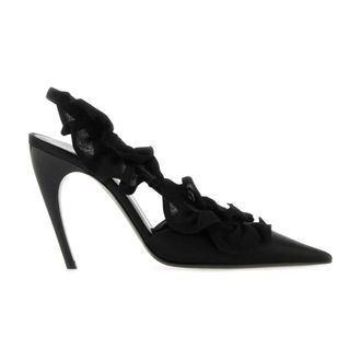 Nensi Dojaka Satin Pumps - female - NENSI DOJAKA - Pumps - Black - 4 UK - Shoes