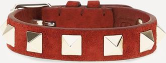 Valentino Garavani Bracciale Rockstud in pelle Woman UNI