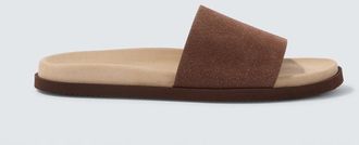 Brunello Cucinelli Suede slides