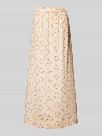 Object Loose Fit Maxirock aus Leinen-Viskose-Mix Modell CHANG in Beige, Gr&ouml;&szlig;e 34