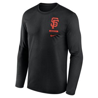 Nike San Francisco Giants 2-Hit Legend Nike Mens Dri-FIT MLB Long-Sleeve T-Shirt in Black | NKGT00AGIA-0ZZ