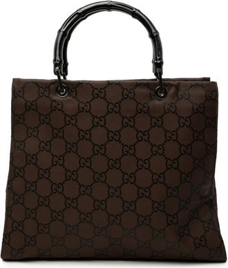 Gucci Pre-owned Gucci GG Nylon Bamboo Handbag Ladies 4RXC82NGT5P9JNUI