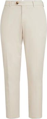 Brunello Cucinelli Comfort gabardine trousers in Light Brown at Nordstrom, Size 56 It