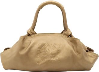 Loewe Gold Others Anagram Nappa Aile Handbag (Authentic Pre-Loved)